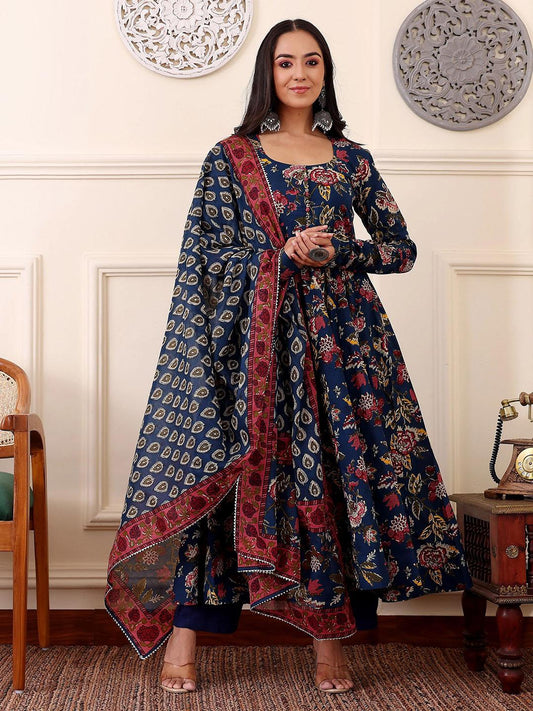 2611c73e-2fb7-4b28-a894-4bf0342cea3f1741156954899-KALINI-Floral-Printed-Anarkali-Kurta-With-Trousers-And-Dupat-1_1 - Ladoj
