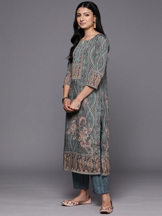 Women Ethnic Motifs Printed Regular Kurta with Trousers & Dupatta