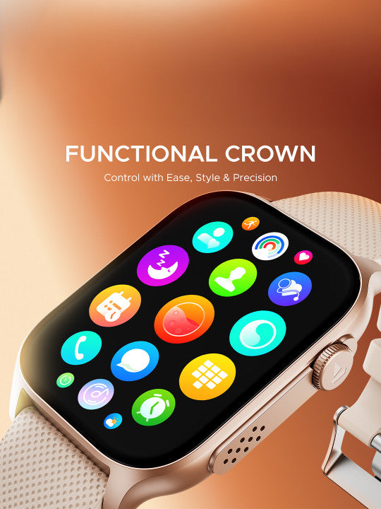 Ultima Ember Smartwatch1.96\" AMOLED Display Personalized Fitness Nudges100+ Sports Modes