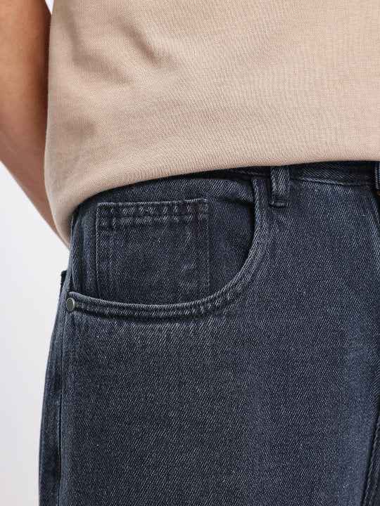 Men Baggy Fit Light Fade Jeans