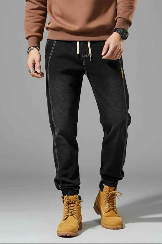 Men Jogger Fit Mid-Rise Medium Shade Jeans