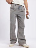 Men Loose Bootcut Pleated Vintage Wash Mid-Rise Jeans