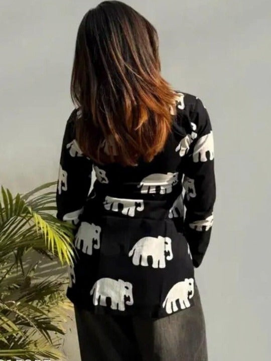 Graphic Printed Cotton Kurta