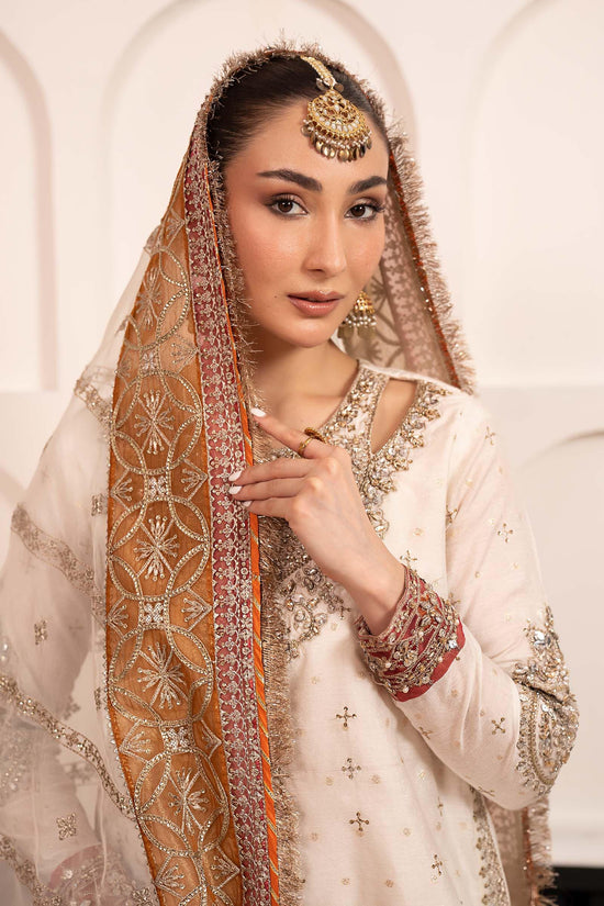 3 Piece Embroidered Cotton Lurex Suit