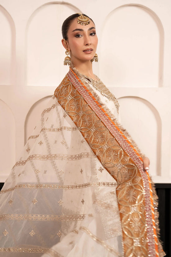 3 Piece Embroidered Cotton Lurex Suit