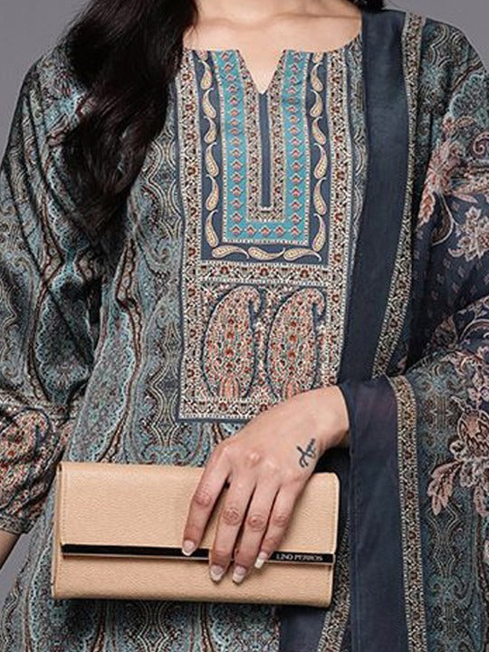 Women Ethnic Motifs Printed Regular Kurta with Trousers & Dupatta