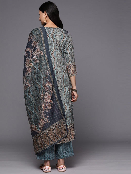 Women Ethnic Motifs Printed Regular Kurta with Trousers & Dupatta