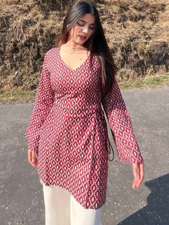 Viscose Rayon Printed Ethnic Tunic