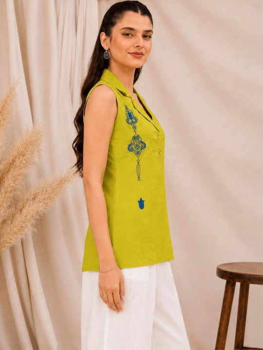 Embroidered Ethnic Top