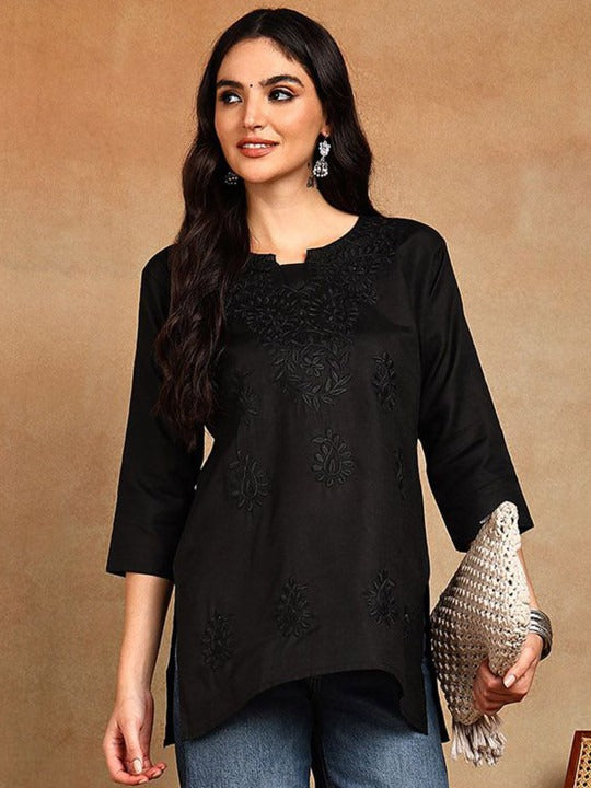 Women Ethnic Motifs Embroidered Chikankari Chikankari Kurti