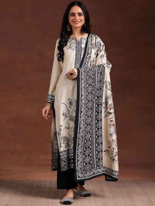 Women Floral Printed Kurta with Trousers & Dupatta