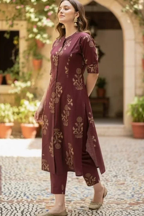 Women Ethnic Motifs Printed Regular Kurta with Trousers