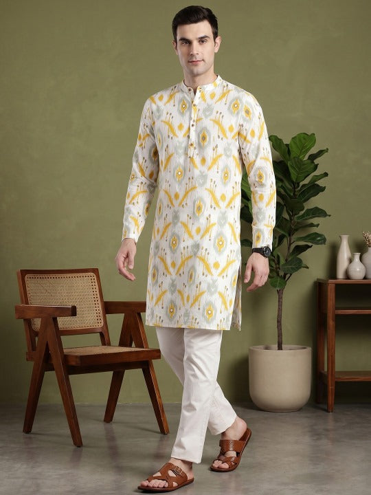 Ethnic Motifs Printed Cotton Kurta
