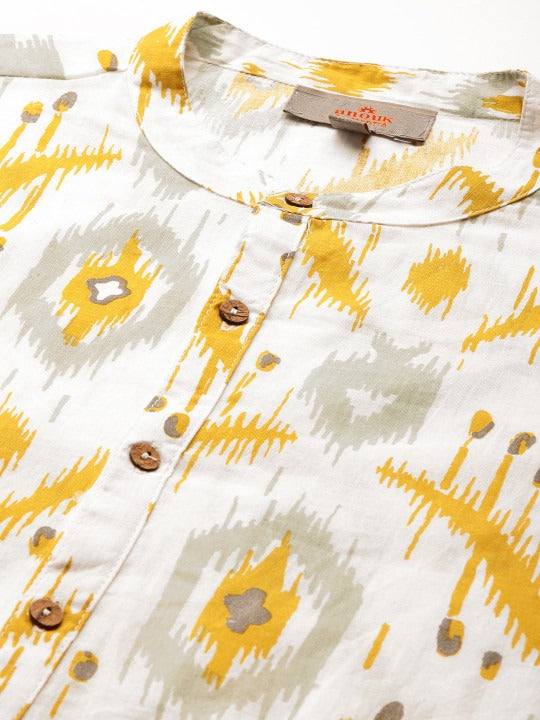 Ethnic Motifs Printed Cotton Kurta