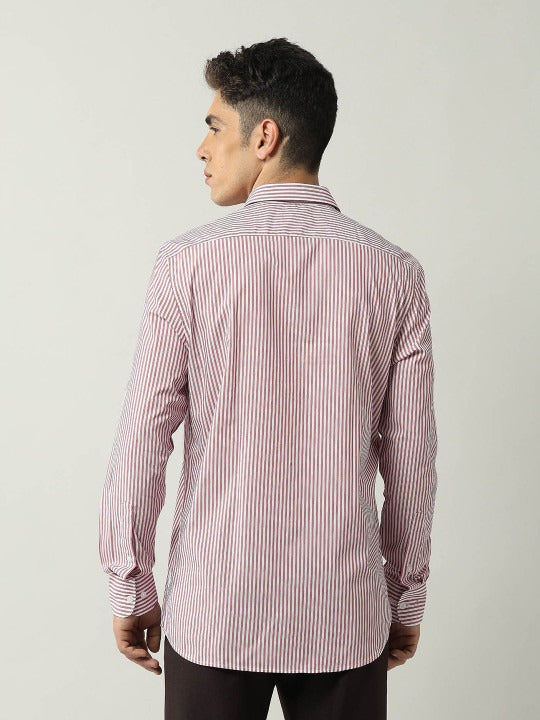 Men Classic Striped Formal Shirt