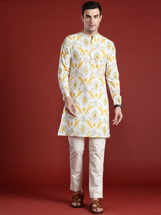 Ethnic Motifs Printed Cotton Kurta