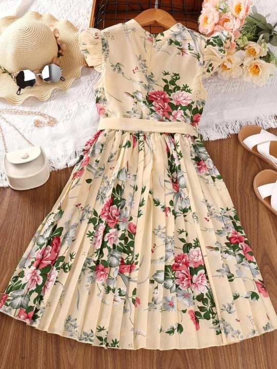 Women Floral Printed Fit & Flare Midi Dress