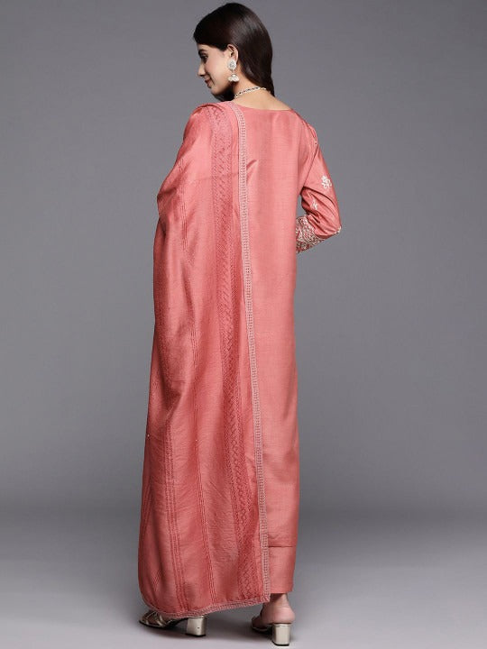 Women Ethnic Motifs Embroidered Kurta with Trousers & Dupatta