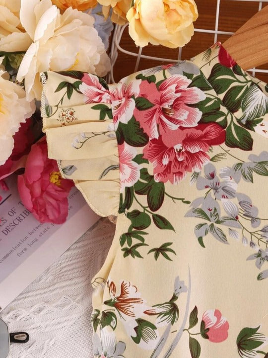 Women Floral Printed Fit & Flare Midi Dress