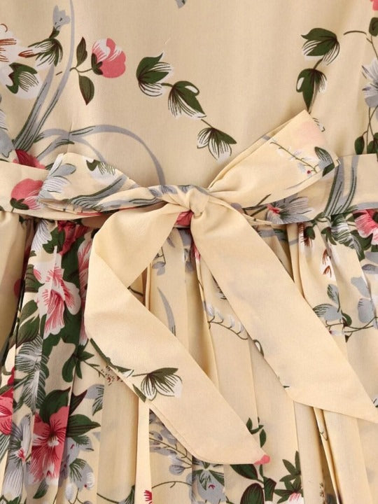 Women Floral Printed Fit & Flare Midi Dress