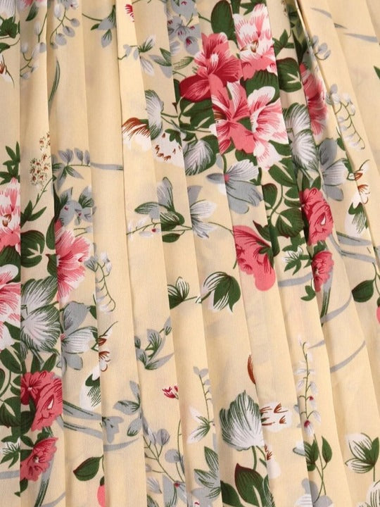 Women Floral Printed Fit & Flare Midi Dress