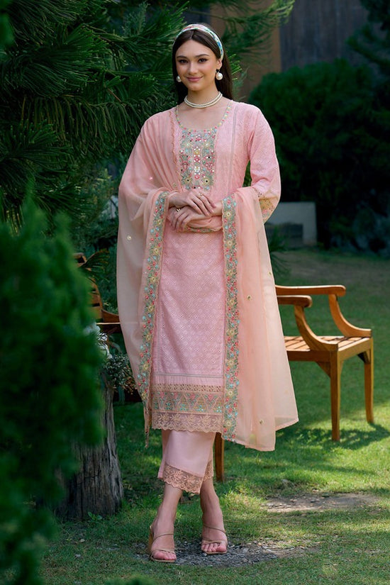 Women Ethnic Motifs Embroidered Regular Kurta with Trousers & With Dupatta
