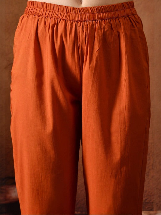 Embroidered Tunic With Trousers Co-Ords