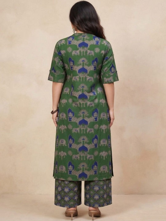 Women Ethnic Motifs Printed Regular Kurta with Palazzos