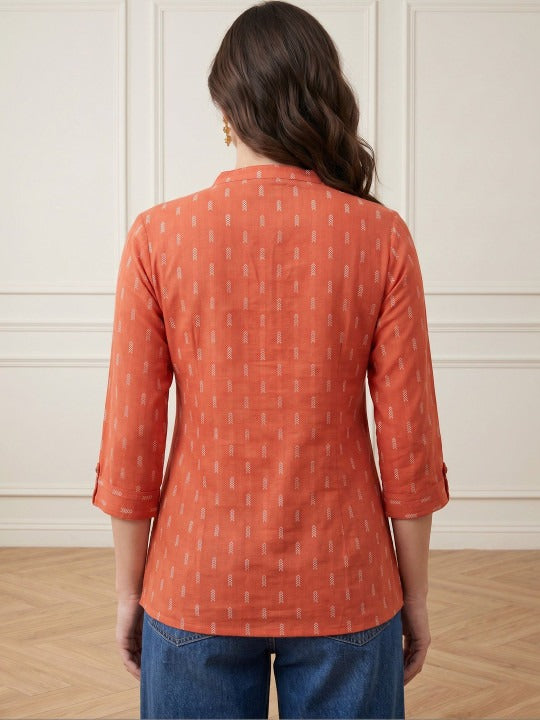 Ethnic Motifs Printed Pure Cotton Kurti