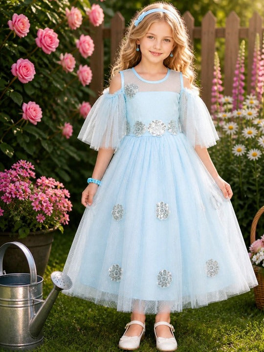 Net Maxi Dress