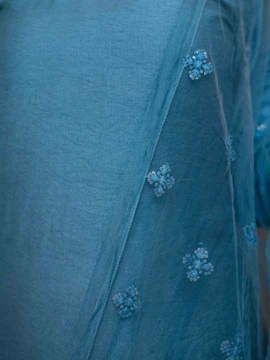 Women Regular Kurta with Trousers & With Dupatta