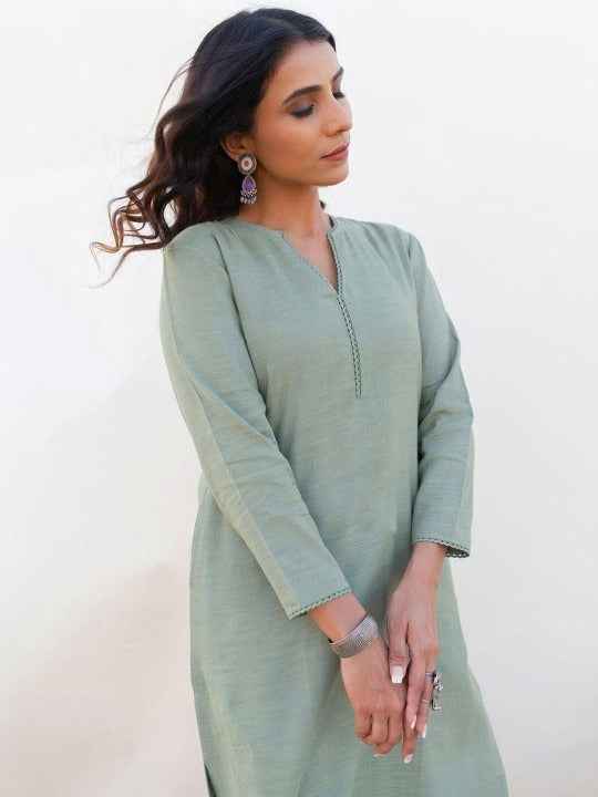 Women Ethnic Motifs Regular Kurta with Trousers & With Dupatta