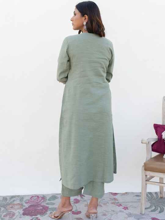 Women Ethnic Motifs Regular Kurta with Trousers & With Dupatta