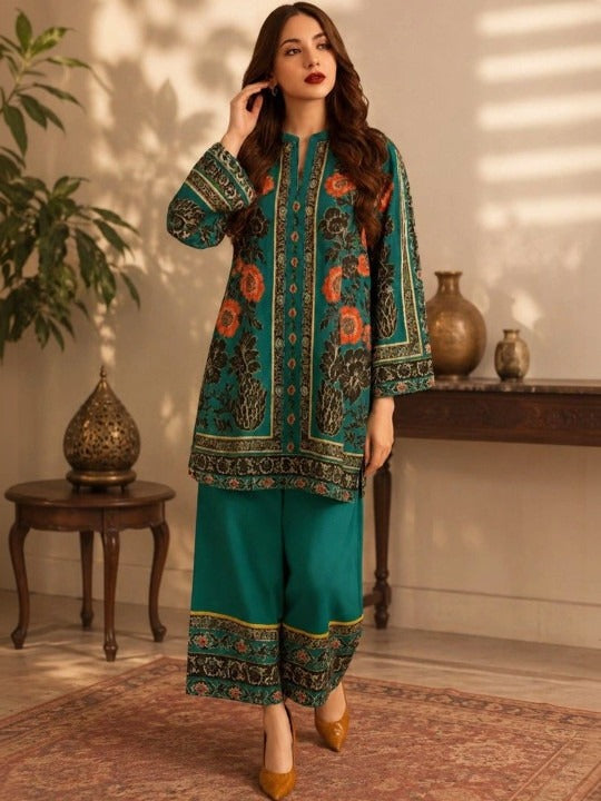 Women Ethnic Motifs Printed Regular Kurta with Palazzos