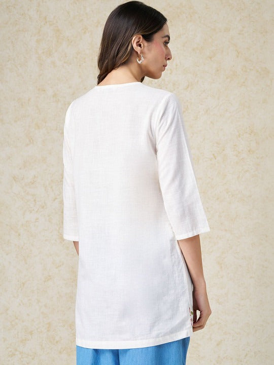 Printed Round Neck Tunic