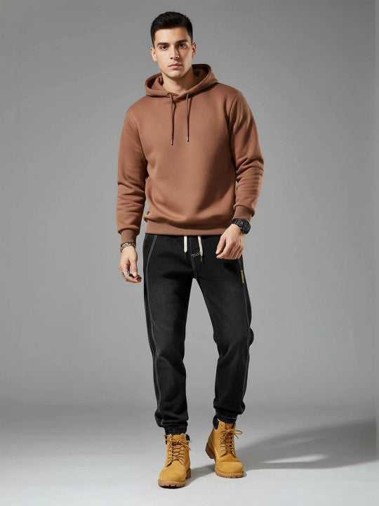 Men Jogger Fit Mid-Rise Medium Shade Jeans