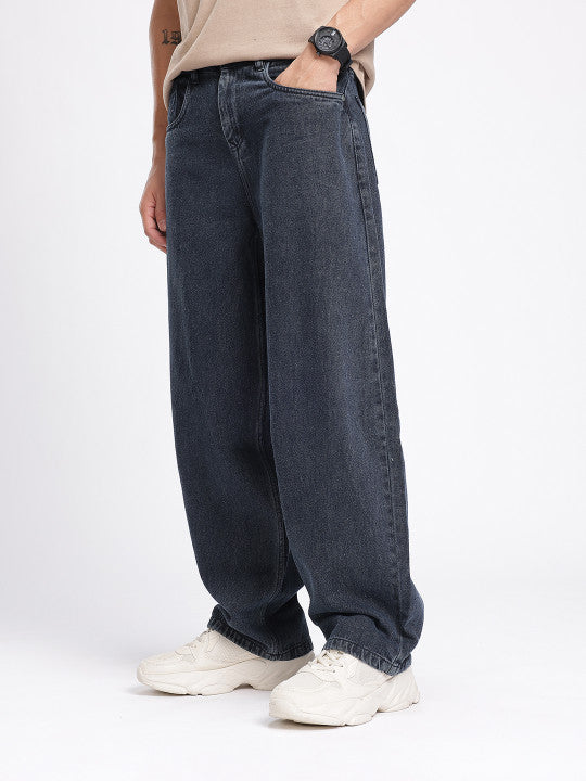 Men Baggy Fit Light Fade Jeans